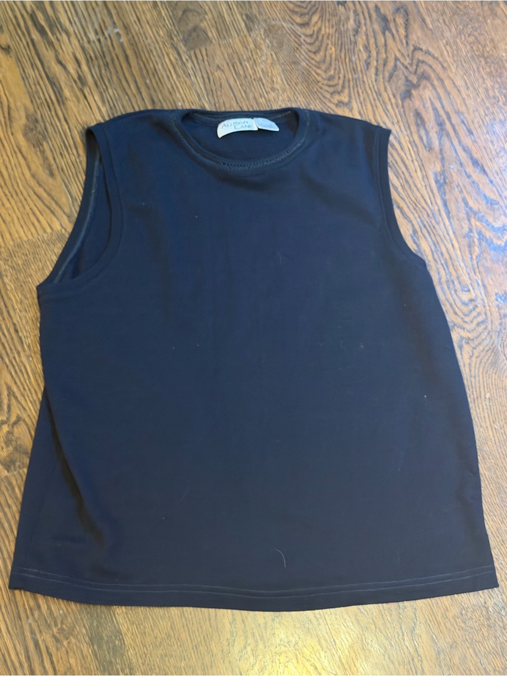 Sleeveless Cotton-Blend Women’s Tank Top - Black